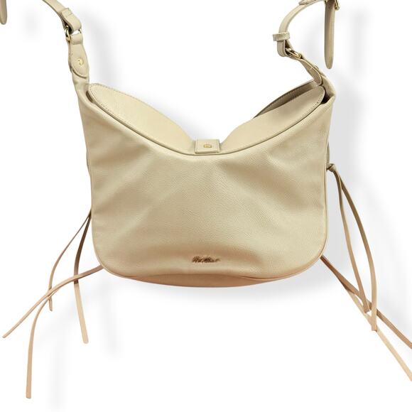 Betsey Johnson Festival RARE Gold Vegan Leather Butterfly Boho Y2K Crossbody Bag - Picture 3 of 14